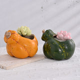 Load image into Gallery viewer, Cute Pumpkin Small Ceramic Plant Pot