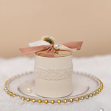 Load image into Gallery viewer, 10pcs Ivory Round Wedding Favour Boxes