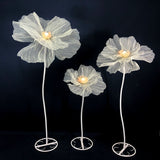 Load image into Gallery viewer, Set of 3 Giant Artificial Silk Flower Backdrops