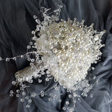Load image into Gallery viewer, Luxury Artifical Crystal Pearl Wedding Bouquet with Tiara