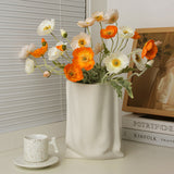 Load image into Gallery viewer, Paper Bag Shaped Cream Ceramic Art Vase