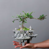 Load image into Gallery viewer, Mountain Resin Succulent Moss Planter Pot