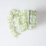 Load image into Gallery viewer, Pleated Plaid Fabric Ribbon Roll (4cmx10Yd)