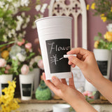 Load image into Gallery viewer, French Metal Flower Bucket with Chalkboard Pack 2