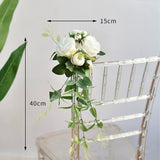 Load image into Gallery viewer, Artificial Flowers for Wedding Ceremony Chair Decor