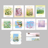 Load image into Gallery viewer, Spring-themed Flower Bouquet Greeting Card Set