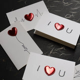 Load image into Gallery viewer, Valentine&#39;s Day 3D Heart Small Cards Pack 12