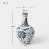 Load image into Gallery viewer, Vintage Blue and White Small Chinese Vase