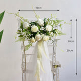 Load image into Gallery viewer, Wedding Aisle Chair Decorations Pew Flowers