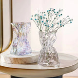 Load image into Gallery viewer, Crinkled Paper Bag Glass Flower Vase