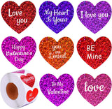 Load image into Gallery viewer, 500pcs Valentine&#39;s Day Decorative Heart Stickers