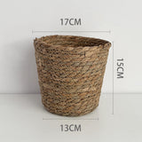 Load image into Gallery viewer, Set of 3 Straw Woven Baskets for Flowers