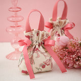 Load image into Gallery viewer, Floral Drawstring Cloth Gift Bag Pack 10
