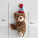 Load image into Gallery viewer, 14&quot; Teddy Bear with Birthday Hat Soft Plush Toy