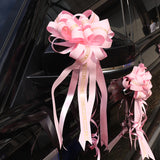 Load image into Gallery viewer, 8&quot; Large Pull Ribbon Bows for Wedding Car Pack 10