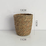 Load image into Gallery viewer, Set of 3 Straw Woven Baskets for Flowers