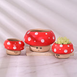 Load image into Gallery viewer, Cute Mushroom Mini Ceramic Plant Pot