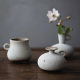 Load image into Gallery viewer, Japanese Coarse Pottery Mini Flower Vase