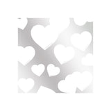 Load image into Gallery viewer, Heart Print Silver Metallic Bouquet Paper Pack 20 (58x58cm)