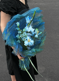 Load image into Gallery viewer, Wavy Organza Floral Bouquet Wrap (50cmx1m)
