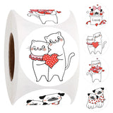 Load image into Gallery viewer, 500pcs Cute Cat Dog Stickers for Valentine&#39;s Day