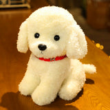 Load image into Gallery viewer, Teddy Dog Plush Toy with Red Collar 28cm