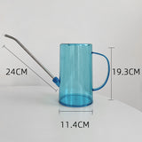 Load image into Gallery viewer, Plastic Stainless Steel Long Spout Watering Can 1.5L