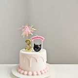 Load image into Gallery viewer, 5pcs Cute Black Cat Birthday Candles
