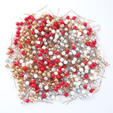 Load image into Gallery viewer, 50pcs Artificial Mini Holly Berries on Wire