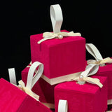Load image into Gallery viewer, 6pcs Small Square Velvet Party Favor Gift Box