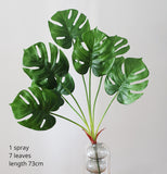 Load image into Gallery viewer, Artificial Tropical Palm Leaves Turtle Leaf Plant
