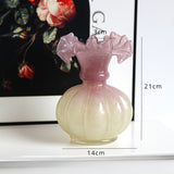 Load image into Gallery viewer, Vintage Ruffled Edged Fenton Art Glass Vase