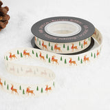 Load image into Gallery viewer, Reindeer Gingerbread Man Christmas Ribbon (16mmx10Yd)