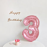 Load image into Gallery viewer, 32 Inch Pink Crystal Number Foil Balloon
