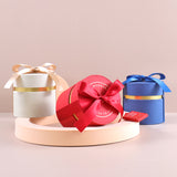 Load image into Gallery viewer, Small Round Wedding Favour Boxes with Lids Pack 10