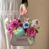 Load image into Gallery viewer, Denim Style Flower Bouquet Bags Pack 2