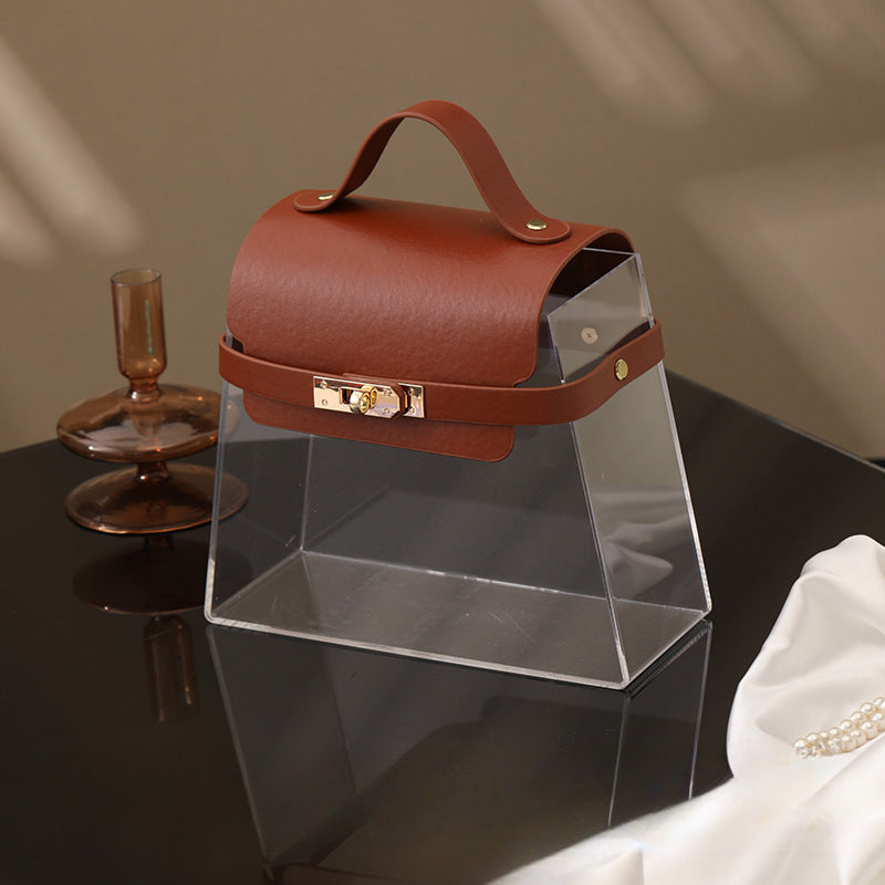 Acrylic Handbag-Shaped Luxury Gift Box – Floral Supplies Store