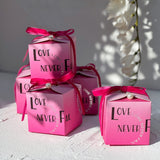 Load image into Gallery viewer, 10pcs Hot Pink Gradient Gift Box with Ribbon