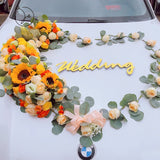 Load image into Gallery viewer, Golden Acrylic Wedding LOVE Decorative Letters