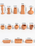 Load image into Gallery viewer, Set of 6 Tiny Terracotta Succulent Pots