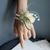 Load image into Gallery viewer, Embroidered Lily of The Valley Wrist Corsage
