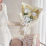 Load image into Gallery viewer, Super Love Cellophane Wrap for Bouquets Pack 20 (58x58cm)