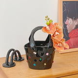 Load image into Gallery viewer, Bejeweled Handbag Ceramic Vase