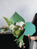 Load image into Gallery viewer, Green Leaf Shaped Waterproof Bouquet Paper Pack 20 (30x60cm)