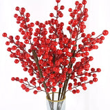 Load image into Gallery viewer, Artificial Red Berry Branch Fake Branch