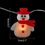 Load image into Gallery viewer, 1.6M 10LED Snowman Christmas LED Garland String Light