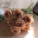 Load image into Gallery viewer, 9 Heads Artificial Rose Bouquet Home Decoration