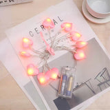 Load image into Gallery viewer, Heart Shaped String Lights Wedding Fairy Garland Lights
