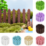 Load image into Gallery viewer, Mini Wooden Fence Miniature Fairy Garden Decor