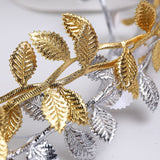 Load image into Gallery viewer, 10 Meters Golden Silver Leaf Ribbon for Crafts